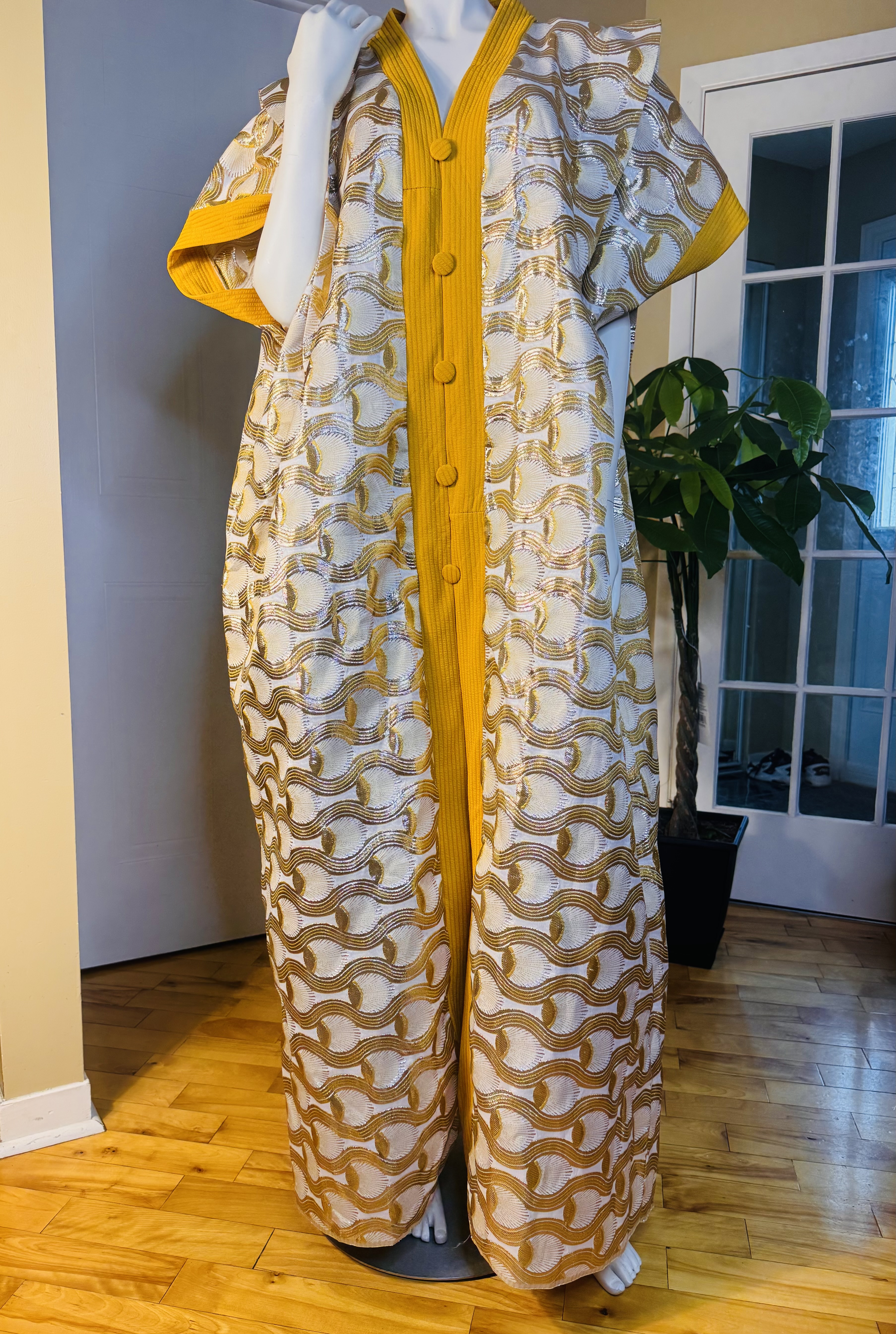 Golden wave dress 